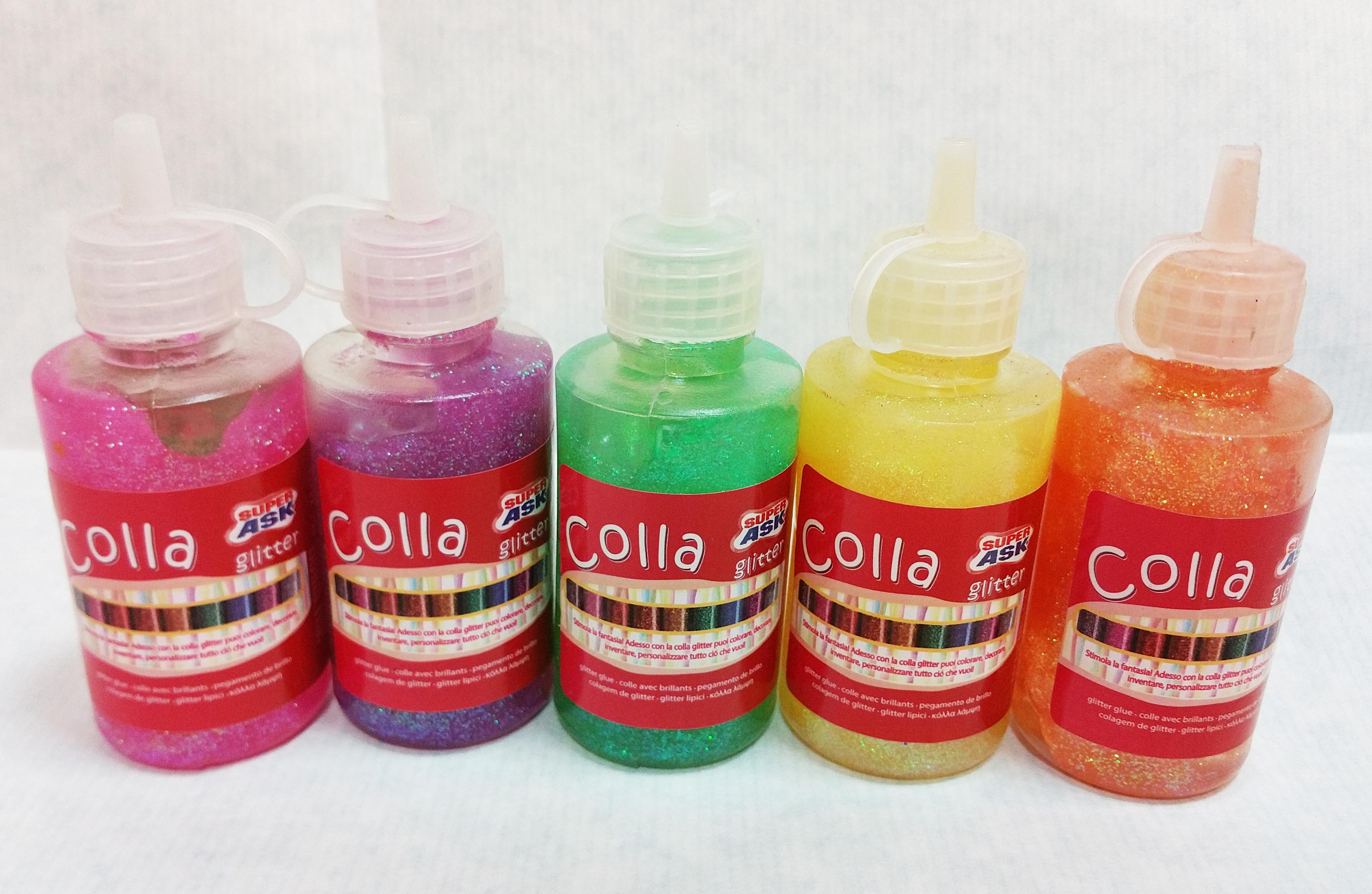 COLLA GLITTER COLORI NEON - 60 GR.